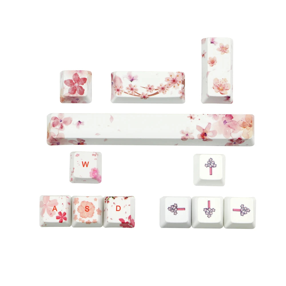 Coral sea keycap 6.25u Space bar ESC Entre keys Direction keys Sakura keycaps for Mechanical Gaming keyboar Key Cap