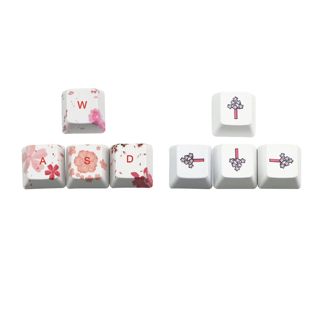 Coral sea keycap 6.25u Space bar ESC Entre keys Direction keys Sakura keycaps for Mechanical Gaming keyboar Key Cap