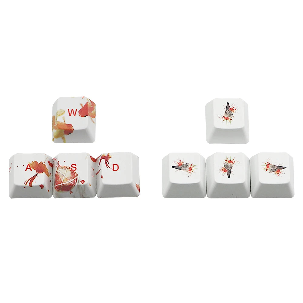 Coral sea keycap 6.25u Space bar ESC Entre keys Direction keys Sakura keycaps for Mechanical Gaming keyboar Key Cap