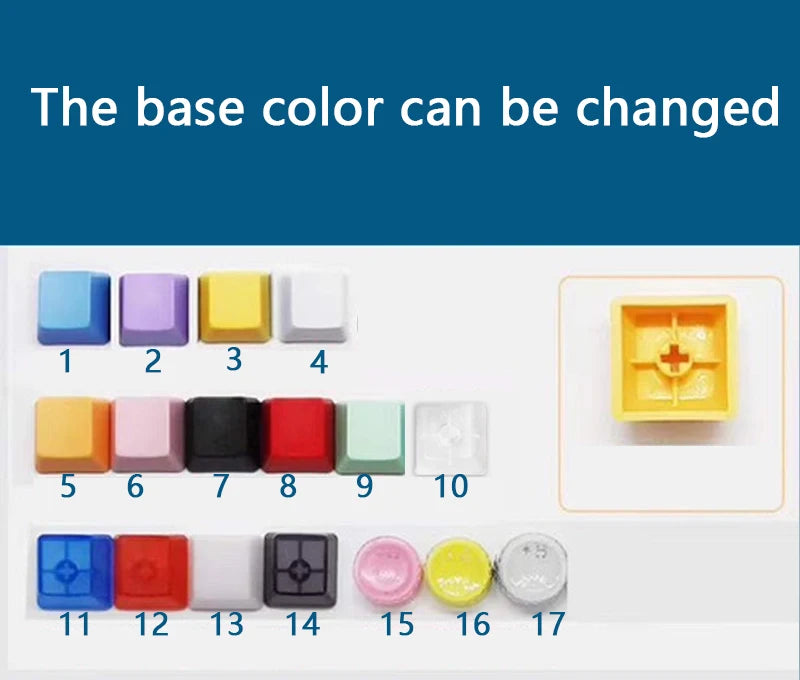 Customization Cute Cat Keycap Mechanical Keyboard Keycaps Artisan Anime Kawaii Keycap PBT Axis Cherry MX Cute Cat Diy Key Cap