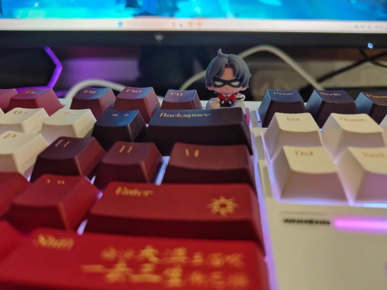 CSK Point Keycap Cute Anime 3D Resin Artisan Key Cap Custom Original Handmade 1 Pc Mechanical Keyboard KeyCap Gamer Accessories