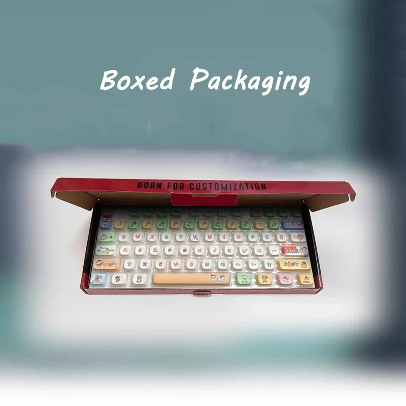 Crayon Shin-chan Mechanical Keyboard Keycaps Affordable Cartoon Keycaps Set PBT Material Keycaps Durable Keycap Girls Boys Gift