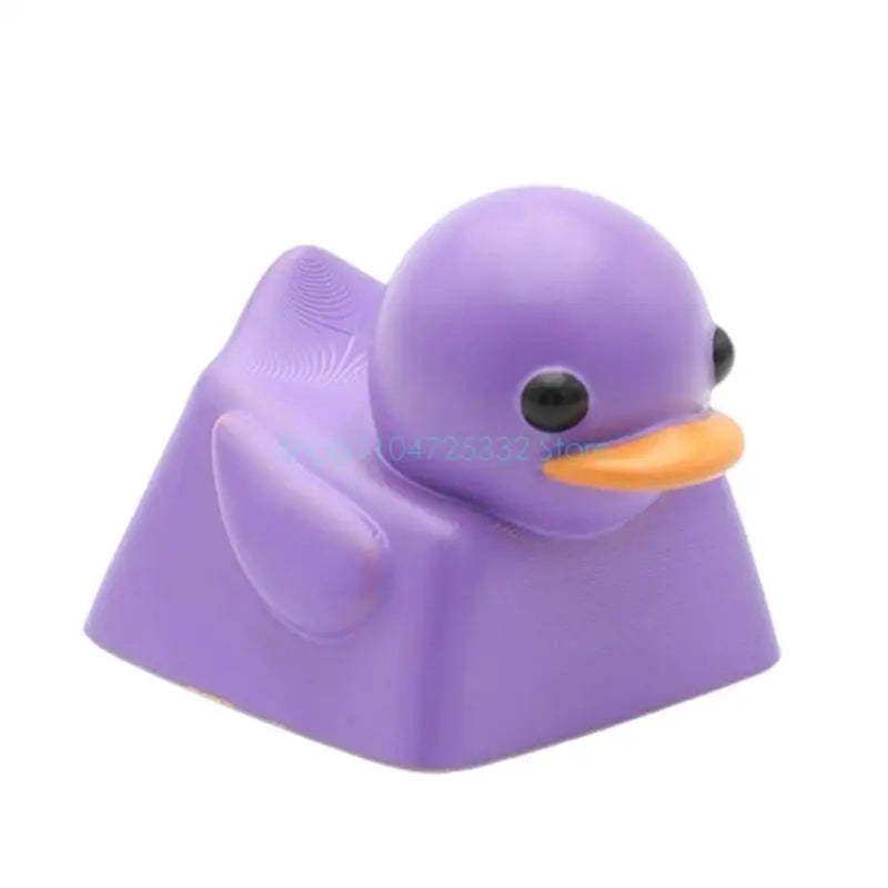 Cute Duck Keycap Cartoon Resin Keycaps for Switches Mechanical Gaming Keyboards DIY Personaliing 3D Keycap Keyboards Decoration