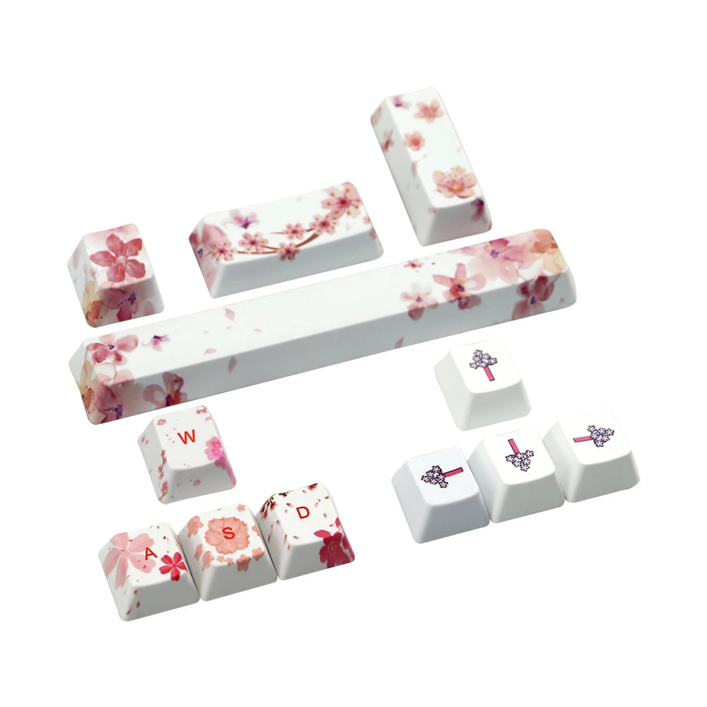 Coral sea keycap 6.25u Space bar ESC Entre keys Direction keys Sakura keycaps for Mechanical Gaming keyboar Key Cap