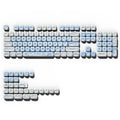 Ice Cream Bears Keycap 131 keys MOA height PBT Thermal sublimation Sky Blue mechanical keyboard Caps Cute Blue keycap