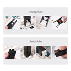 2 in 1 Switch Puller Keycap Puller Key Switch Keycap Puller for Mechanical Keyboard Gaming Keyboard Switches DIY Cleaning Tool