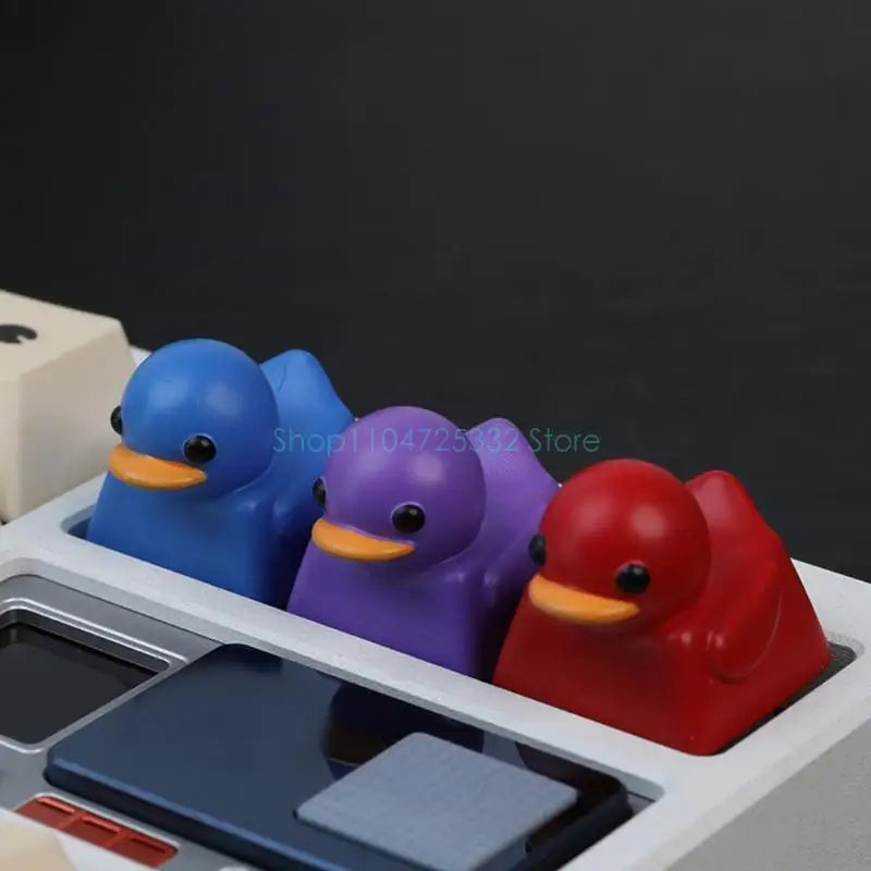 Cute Duck Keycap Cartoon Resin Keycaps for Switches Mechanical Gaming Keyboards DIY Personaliing 3D Keycap Keyboards Decoration