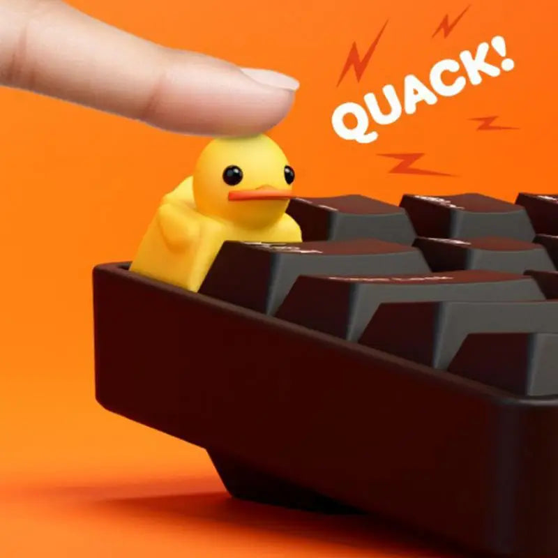 Cute Duck Keyboard Keycap Mechanical Keyboard Resin Duck Single Keycap Decor General Keyboard Replacement Parts Game Accessories