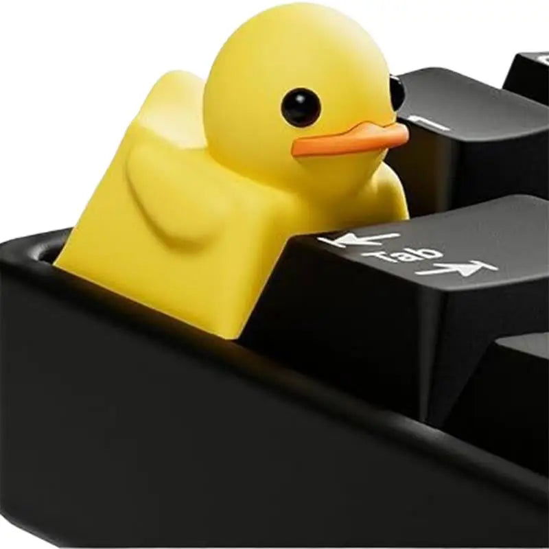 Cute Duck Keyboard Keycap Mechanical Keyboard Resin Duck Single Keycap Decor General Keyboard Replacement Parts Game Accessories
