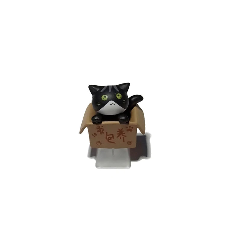 Customization Cute Cat Keycap Mechanical Keyboard Keycaps Artisan Anime Kawaii Keycap PBT Axis Cherry MX Cute Cat Diy Key Cap