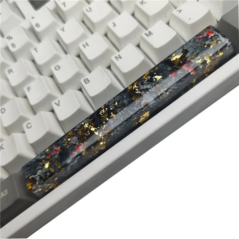 ECHOME Koi Fish Spacebar Keycaps 6.25U Custom Resin DIY Cherry Spacebar Keycaps MX Switch Translucent Keycap Mechanical Keyboard