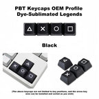 4 Keys/Set PSP Style PBT Keycaps OEM Height Dye-Sublimated Legends Directional Arrows Auxiliary Keys Keyboard Accessory