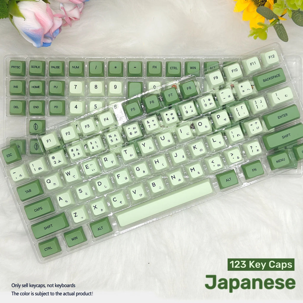 K135 Minimalist White Keycap PBT Thermal Sublimation XDA Concise Japanese Korea Key Cap Adaptive Mechanical Keyboard Keycaps