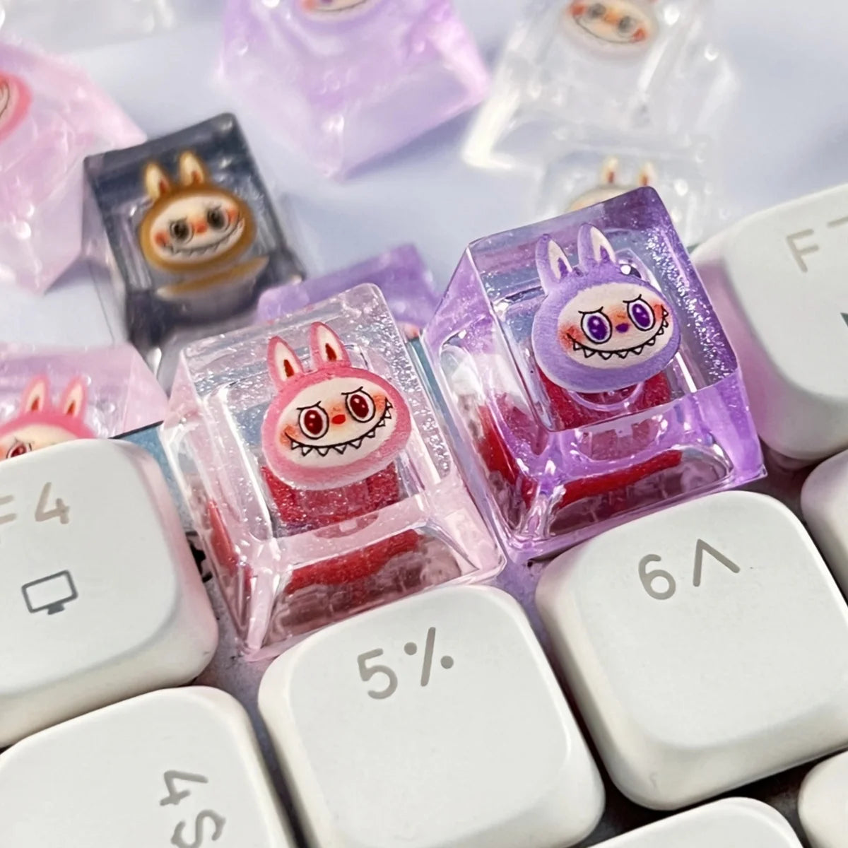 Cute Animal Keycap For Mechanical Keyboard Custom Kawaii Cartoon Collectibles Gifts 3D Resin Game Keycaps