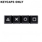 4 Keys/Set PSP Style PBT Keycaps OEM Height Dye-Sublimated Legends Directional Arrows Auxiliary Keys Keyboard Accessory