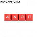 4 Keys/Set PSP Style PBT Keycaps OEM Height Dye-Sublimated Legends Directional Arrows Auxiliary Keys Keyboard Accessory