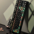 Dancheong Korean keycaps Retro Side Engraved Translucent Pbt Theme Keycap For Mechanical Keyboard 단청 와글바글 염료승화 PBT 키캡