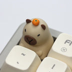 MiFuny Capybara Keycap Animal Artisan Keyboard Cap Resin Custom KeyCaps for Mechanical Keyboard Accessories Cute Point Keycap