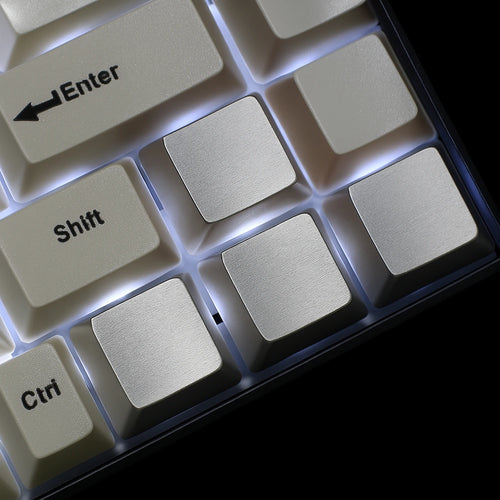 Aluminum Alloy Keycaps Metal Mechanical Keyboard Key Caps Lightweight Non Fading Engraved Shaft Body Keyboards Accessories