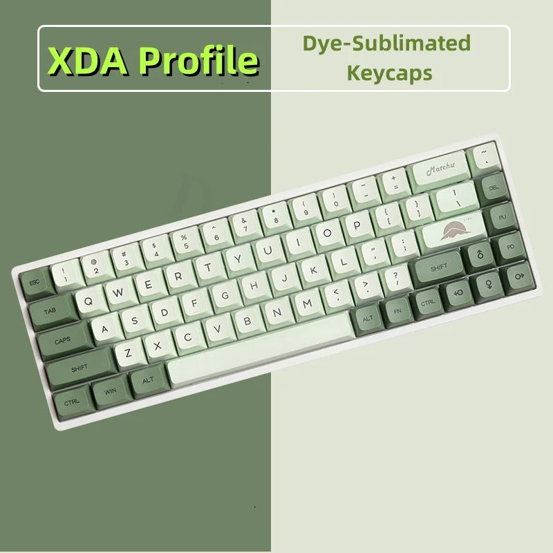K135 Minimalist White Keycap PBT Thermal Sublimation XDA Concise Japanese Korea Key Cap Adaptive Mechanical Keyboard Keycaps