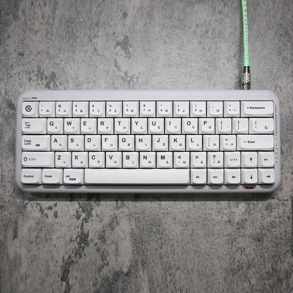 K135 Minimalist White Keycap PBT Thermal Sublimation XDA Concise Japanese Korea Key Cap Adaptive Mechanical Keyboard Keycaps